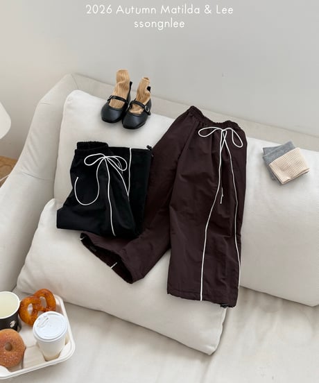 64[予約]matilda&lee side double stripe pants