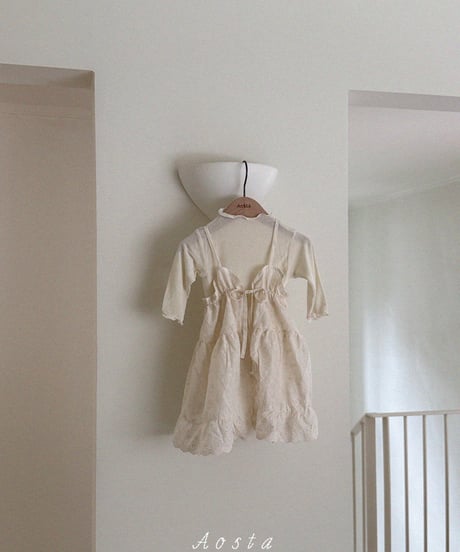 24[予約]Aosta lace cotton open dress