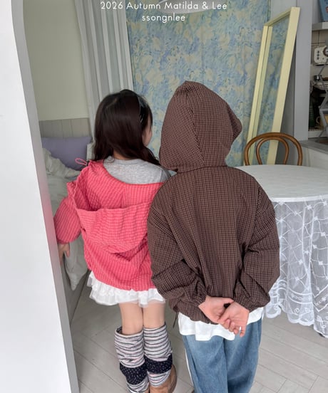 81[予約]matilda&lee check hood jumper