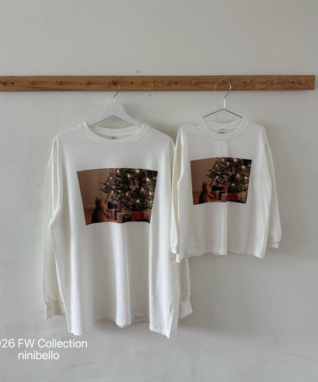28[予約]ninibello christmas tee(adult)