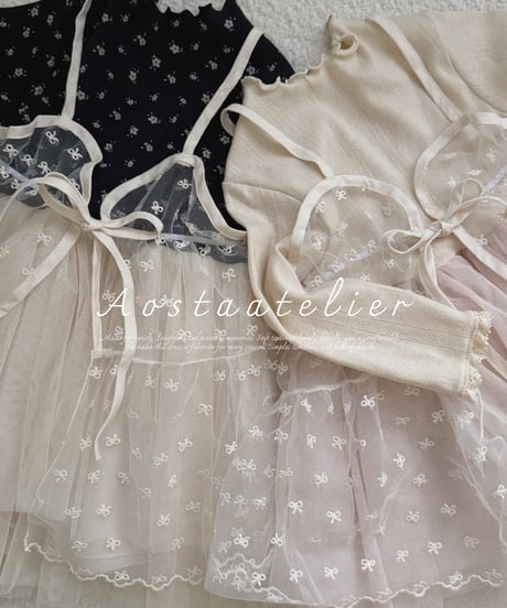 2[予約]Aosta camellia dress