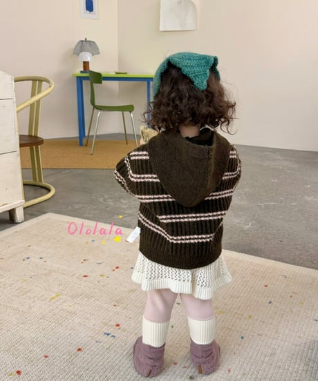 7[予約]ololala cream rib leggings