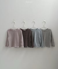 9[予約]digreen stripe latte tee