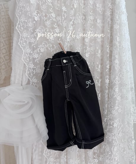 21[予約]poisson ribbon stone pants