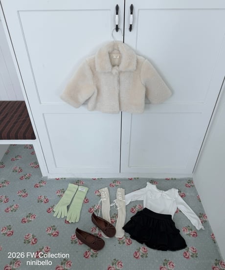 51[予約]ninibello classic fur jacket(ribbon set)