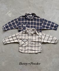 45[予約]bunny powder semi check shirt