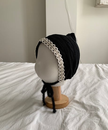 11[予約]bebeholic cable knit bonnet
