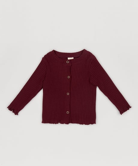 2[予約]送料無料 the beige 26 ribbed cardigan