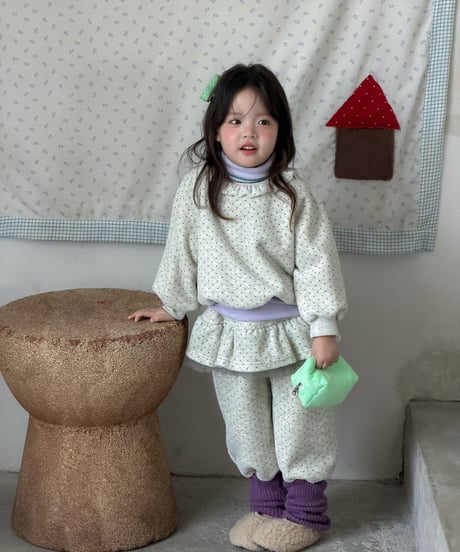 90[予約]aiai yoyo fleece two-piece set