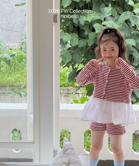 9[予約]ninibello tammy stripe shorts