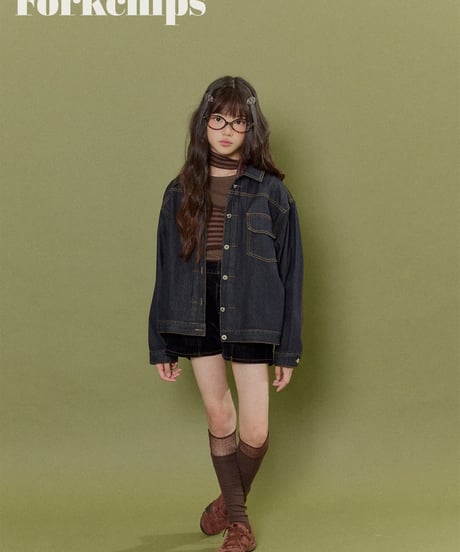 2[予約]FORKCHIPS union denim jacket