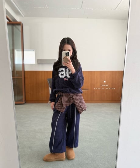52[予約]COMMA panel embroidery pants