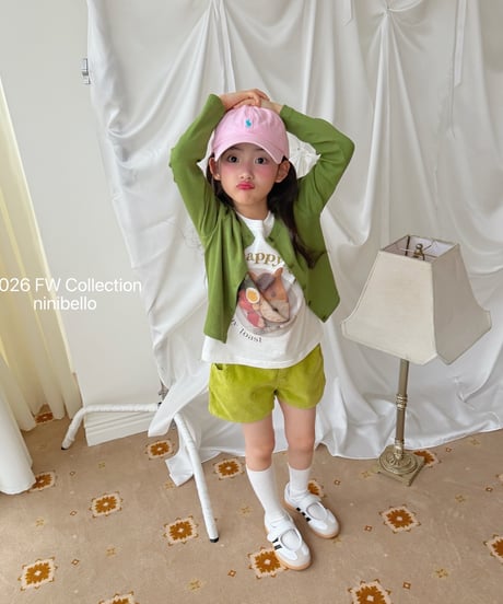 1[予約]ninibello happy meal short sleeve tee
