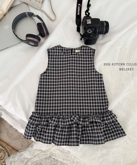 52[予約]melikey check frill ops