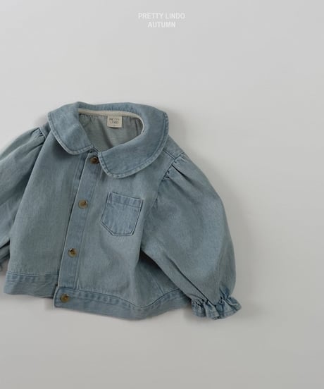 40[予約]LINDO round collar denim jacket
