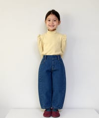 22[予約]mon Atelier barrel denim pants
