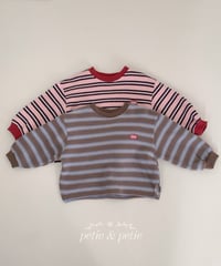 15[予約]petit&petit joy stripe t