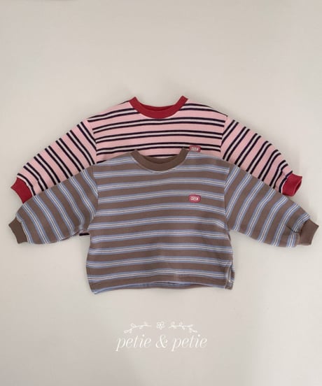 15[予約]petit&petit joy stripe t