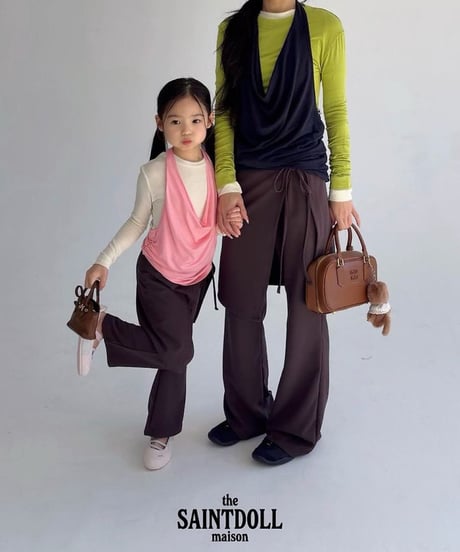 42[予約]saintdoll wrap boot cut pants