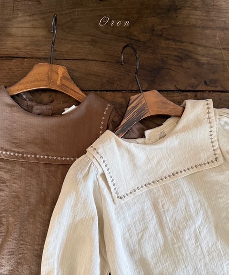 58[予約]OREN rolling sailor blouse