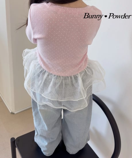 29[予約]bunny powder sha polka dot tee