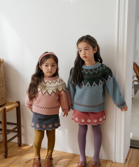 22[予約]OREN bella embroidered skirt pants