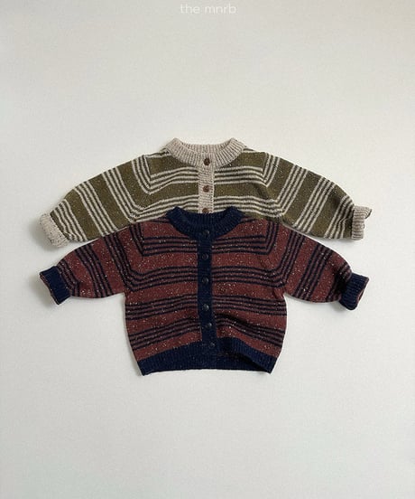 6[予約]minirobe line knit cardigan