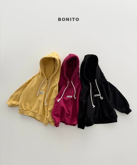 36[予約]bonito henley hoodie