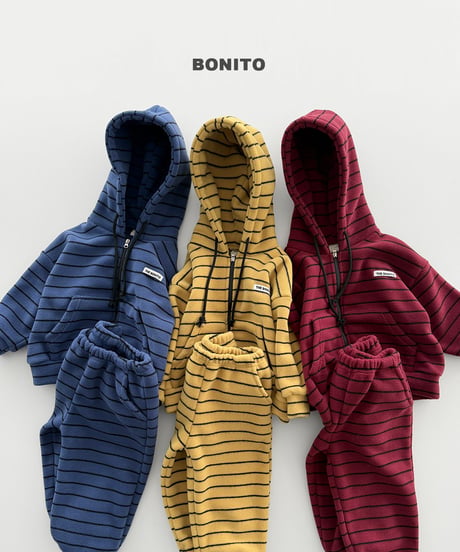 20[予約]bonito woori style zip-up hoodie set