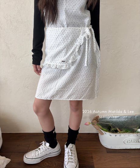 89[予約]matilda&lee layered wrap skirt