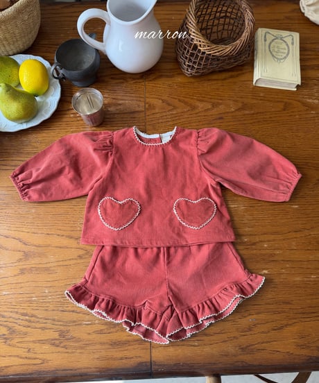 36[予約]marron heart set(XS-L)