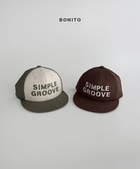 1[予約]bonito simple groove cap