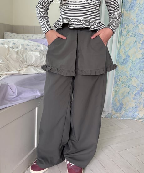 52[予約]matilda&lee ruffle skirt pants
