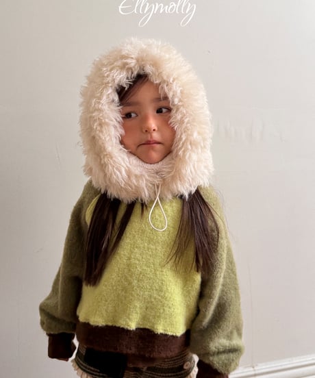 102[予約]ELLYMOLLY fluffy hood warmer