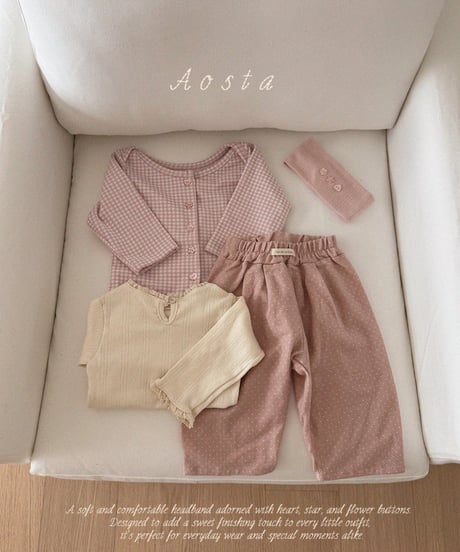 31[予約]Aosta milk dot pants