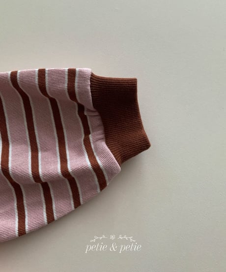 17[予約]petit&petit tommy striped t