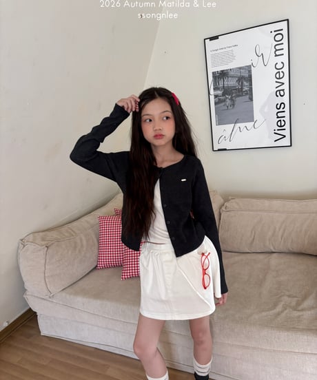 9[予約]matilda&lee apple rib cardigan