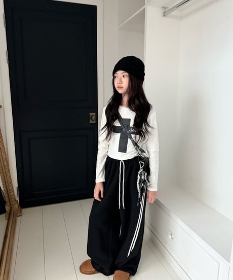 50[予約]COMMA panel two line pants