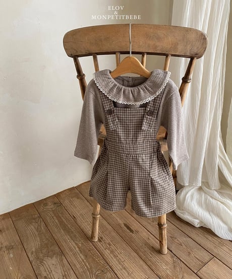 2[予約]elov&monpetitbebe rev cotton overall