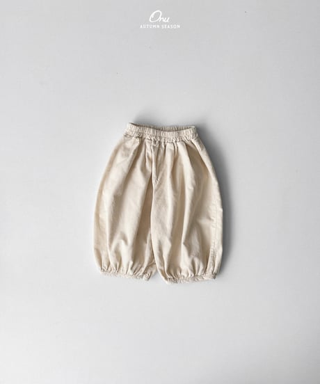 22[予約]onu round pleated pants