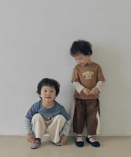 23[予約]送料無料 the beige side seam corduroy pants