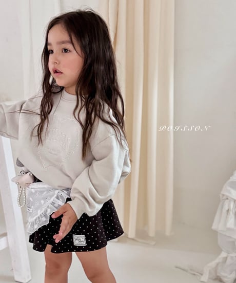 35[予約]poisson petit dot skirt