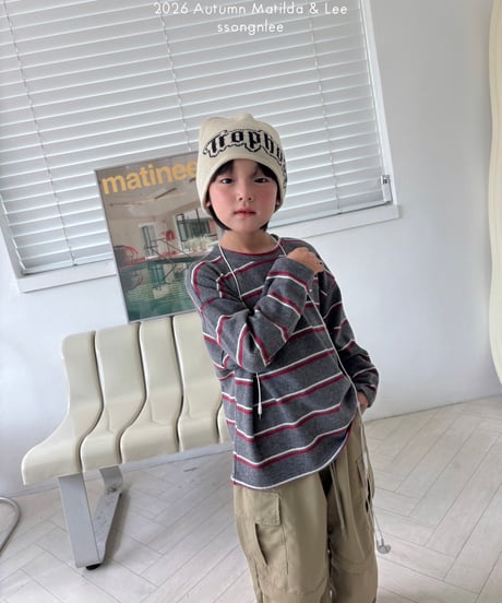 31[予約]matilda&lee happy border knit