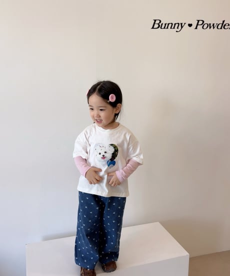 48[予約]bunny powder lovely denim pants