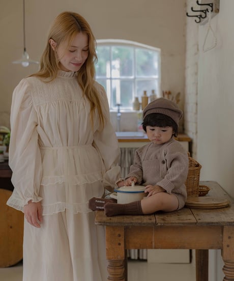 39[予約]OREN organza frill apron(adult)