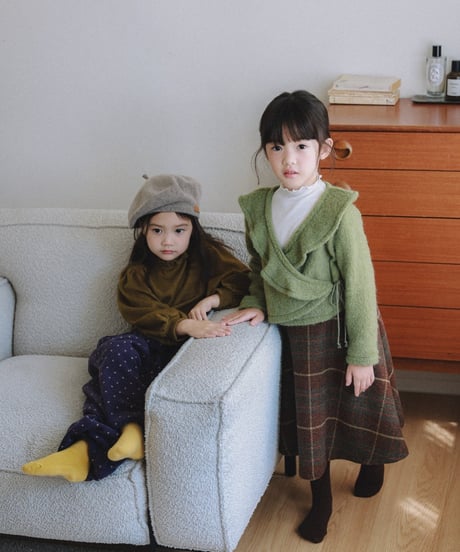 6[予約]mon Atelier margot wrap cardigan