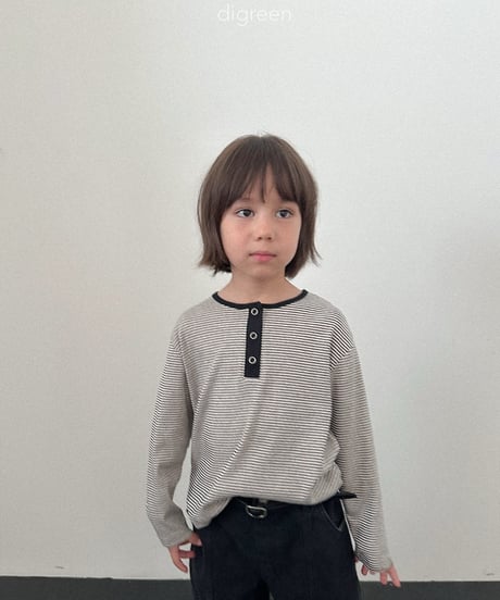 41[予約]digreen henley neck alety tee