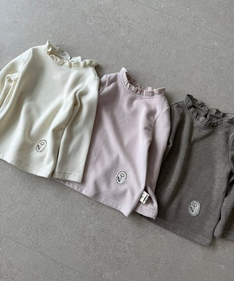 55[予約]ololala frill basic inner tee