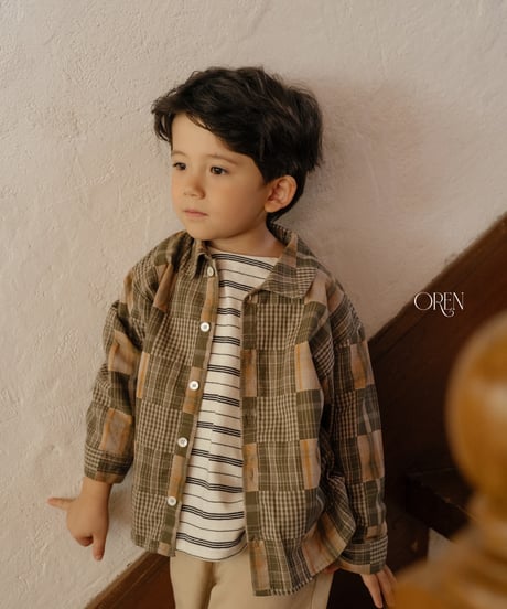 23[予約]OREN oliver patchwork shirt