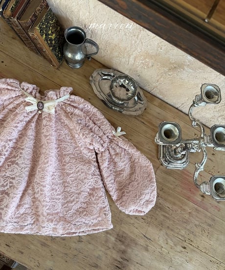 22[予約]marron lace blouse(XS-L)
